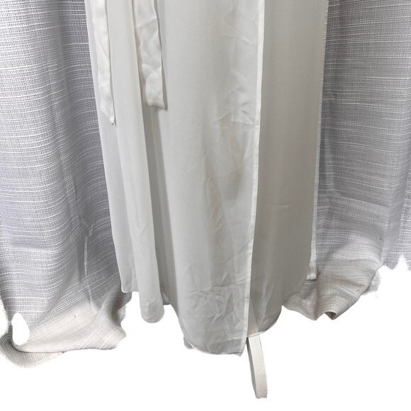 Belle Nuit Beaded Lace White Robe Small Medium Sheer Bridal Romantic - Picture 5 of 9